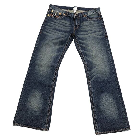 True Religion Jeans Size 40 BOBBY BIG T Blue - Picture 4 of 8